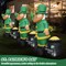 6FT Inflatable St. Patrick's Day Leprechaun with Shamrock & Pot of Gold – LED Yard Decoration